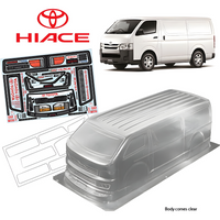 Bodyworx Toyota Hiace Van 1/10 190mm Clear Body BWX-N090