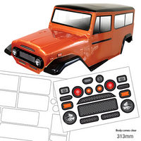 BodyWorx Toyota FJ Landcruiser 1970 1/10 Crawler Clear Body BWX-CB040