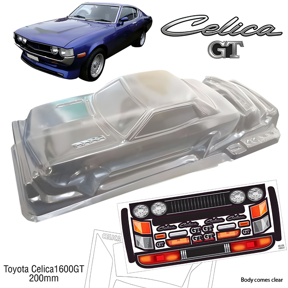 Bodyworx Celica 1600GT 1/10 RC Clear Body 190mm BWX-N044