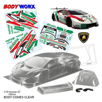 Bodyworx Huracan GT3 Alitalia 1/10 200mm Clear Body BWX-N111-1