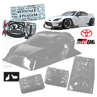 Bodyworx Toyota GR86 Pandem 1/10 Clear Unpainted Body Shell WB 195mm BWX-N134
