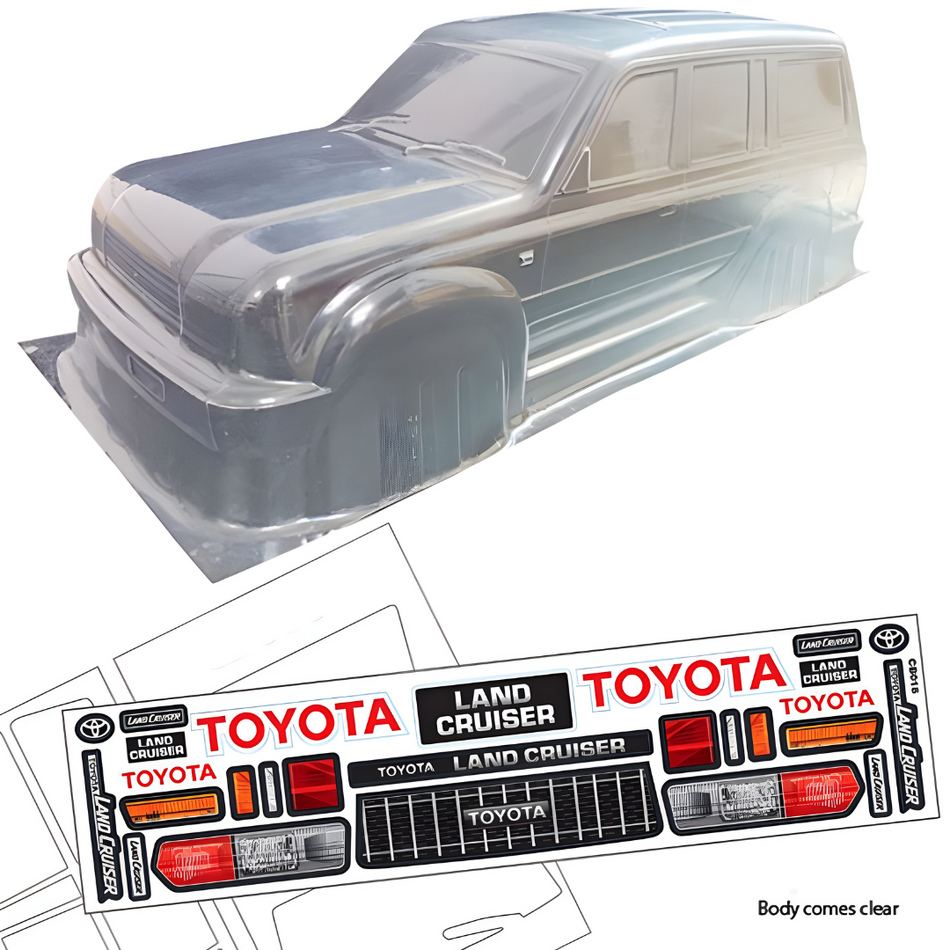 Bodyworx Toyota Land Cruiser LC80 1/10 RC Crawler Clear Body 313mm BWX-CB018