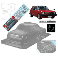 Bodyworx Toyota Starlet KP61 1/10 RC Clear Body 195mm BWX-N137