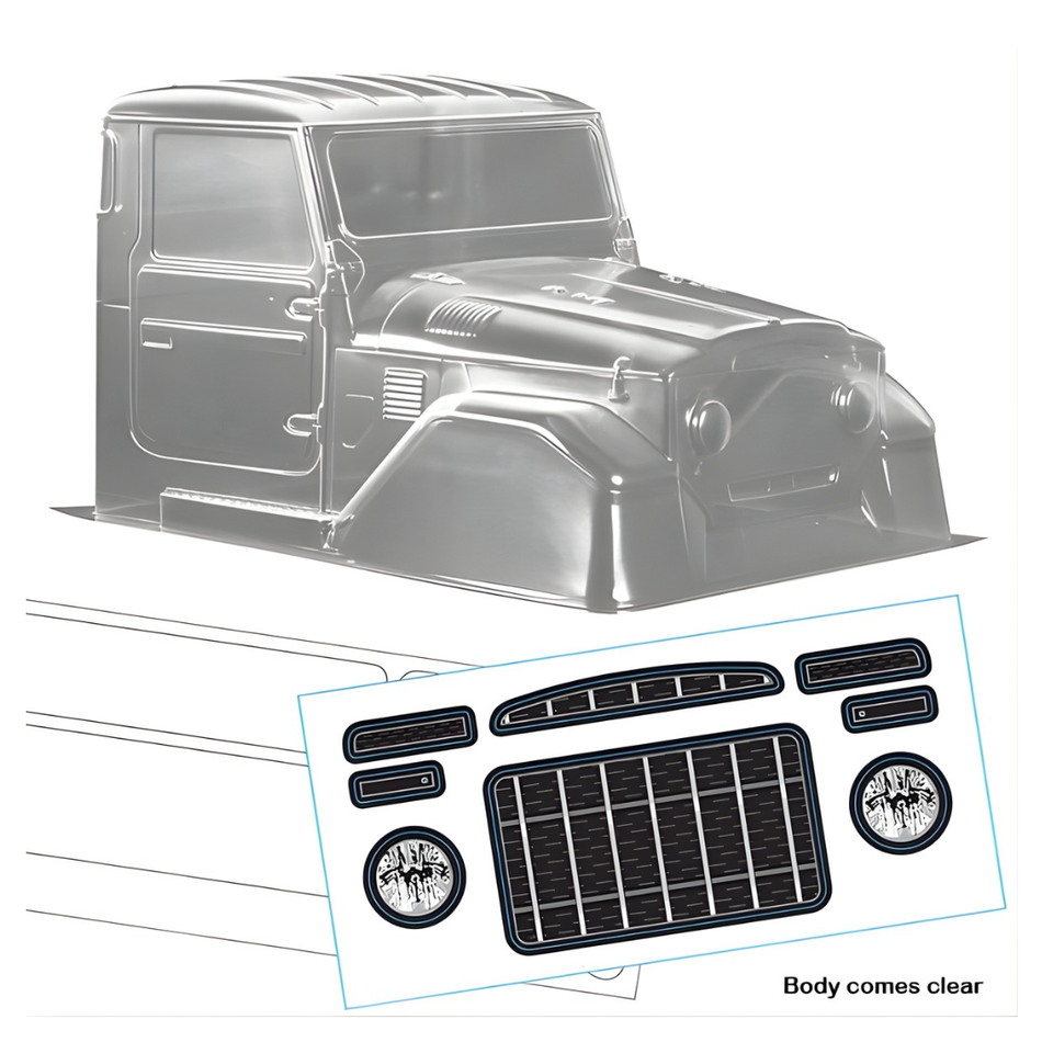 Bodyworx FJ45 Cab Only 1/10 313mm Clear Body BWX-CB024