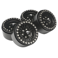 Boom Racing Venomous Krait 1.9" Beadlock Crawler Wheels (4) Black BRW780902BK