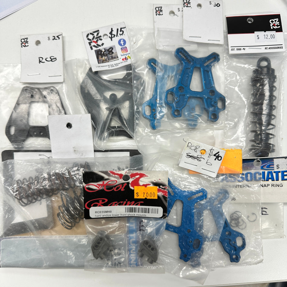 Team Associated RC8 Bundle Shock Towers Parts Alloy [QW066 Scratch & Dent]