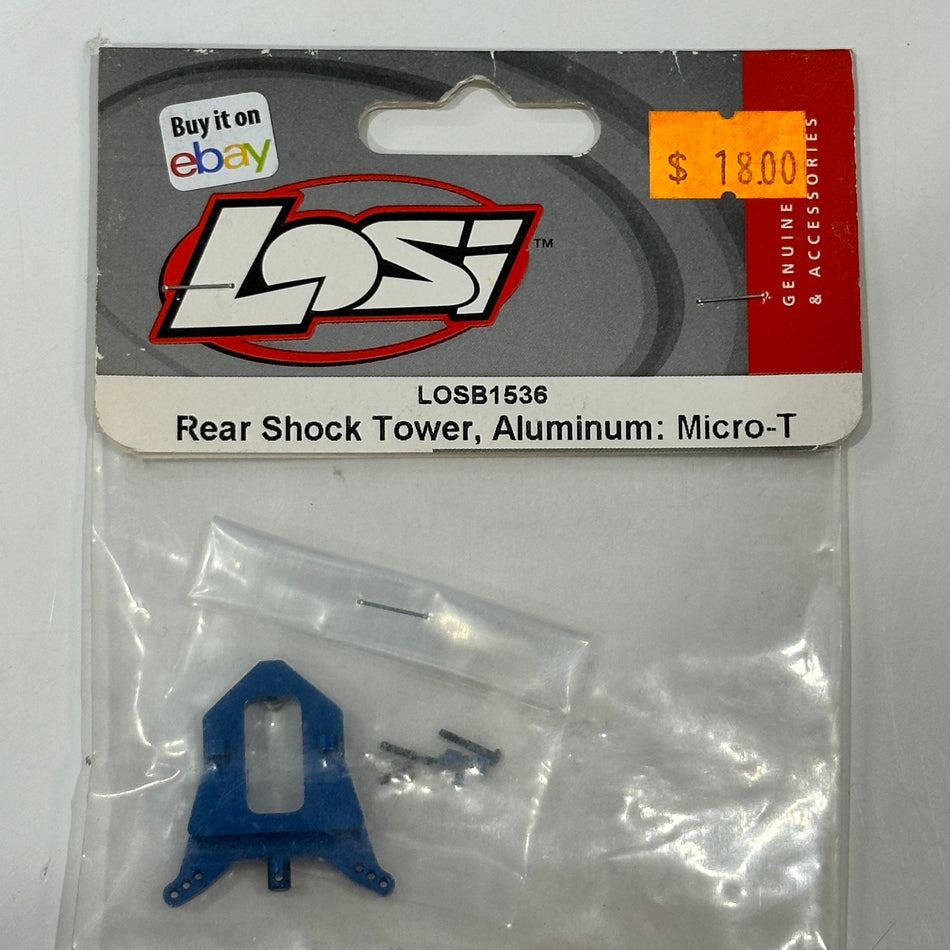 LOSI LOSB1536 Micro T Rear Shovk Tower Alloy Blue [Scratch & Dent]