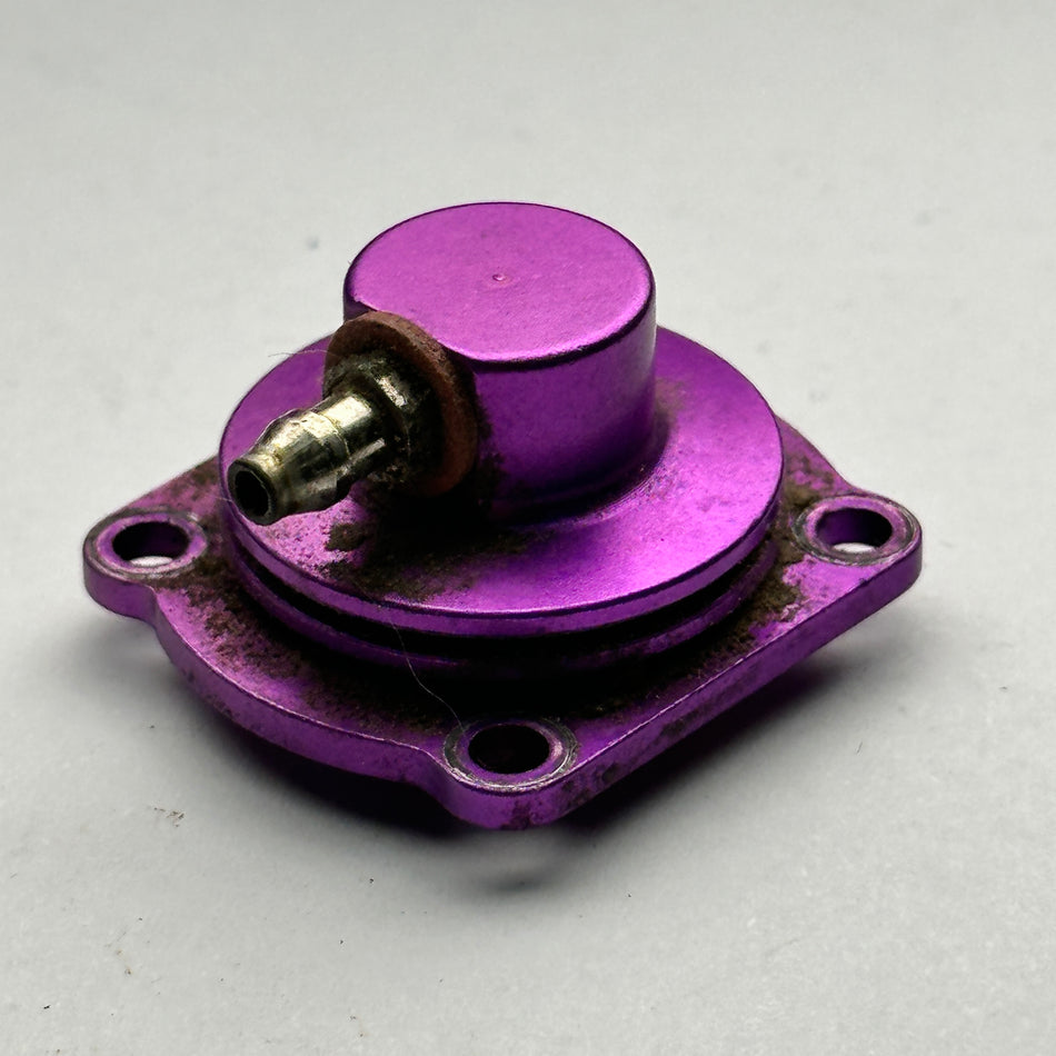 HoBao Turbo .21 Boost Back Plate Purple Alloy Nitro Part [Scratch & Dent]
