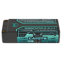 CAYOTE CA552S145 2S1P LiHV Shorty Battery 145C 5500mAh 7.6V 5mm Plug