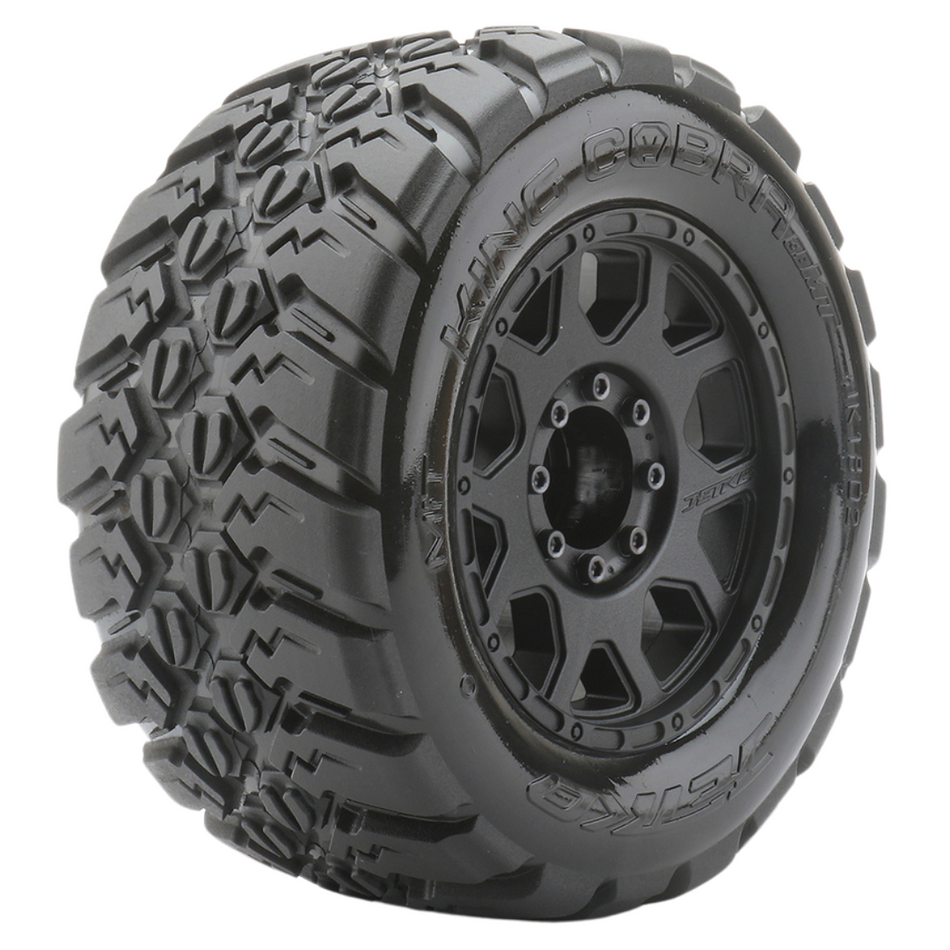 Jetko 1/8 MT 3.8 EX-KING COBRA Black Medium Soft Belted 17mm JKO1802CBMSGB