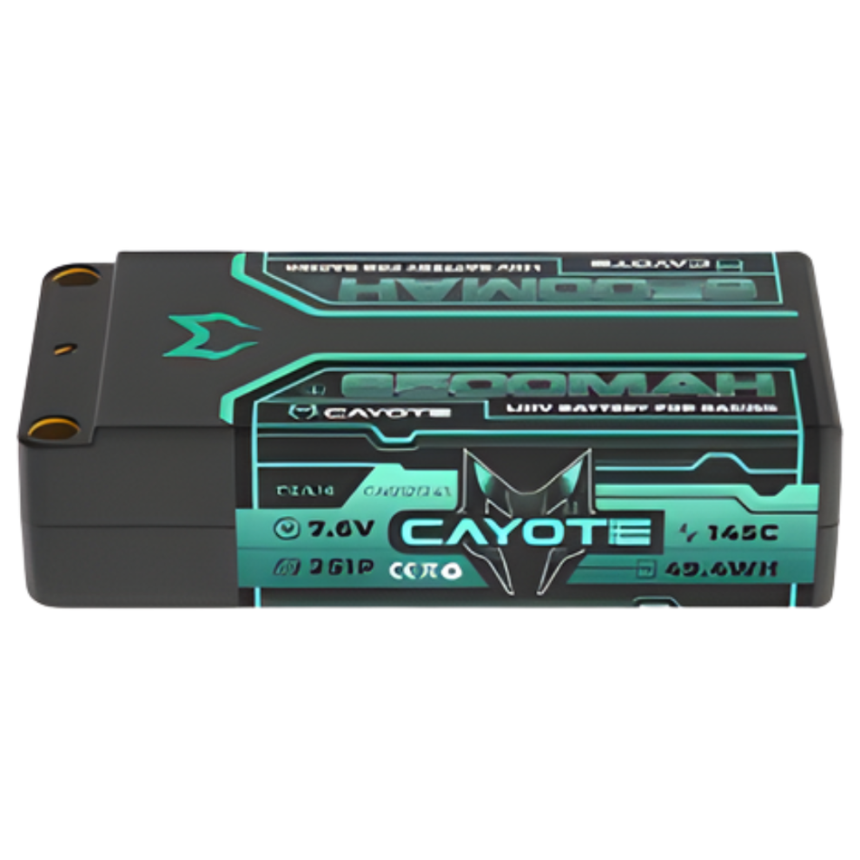 Cayote 652S145 6500mAh 2S1P LiPo Battery 145C 7.6V Hard Case CA-652S145