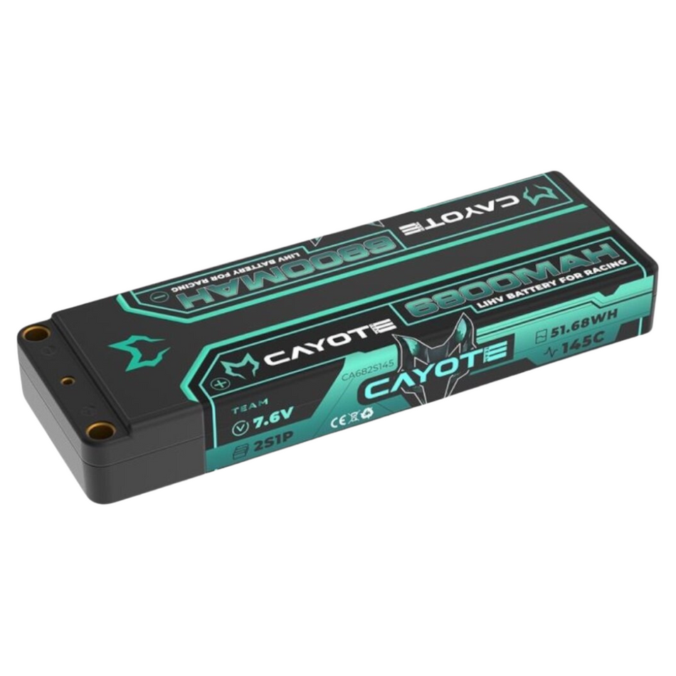 Cayote 6800mAh 145C 2S 1P LiPo Battery Hard Case 682S145