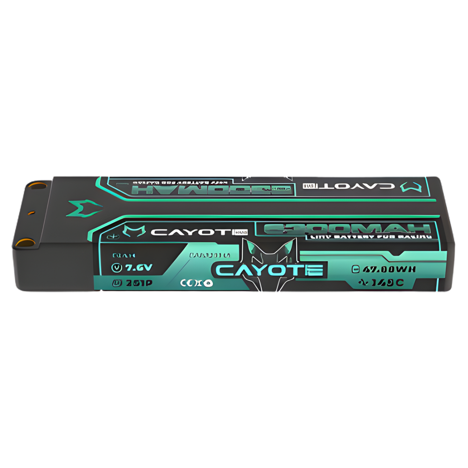 Cayote LiPo Battery 145C 6300mAh 7.6V 2S1P CA-632S145