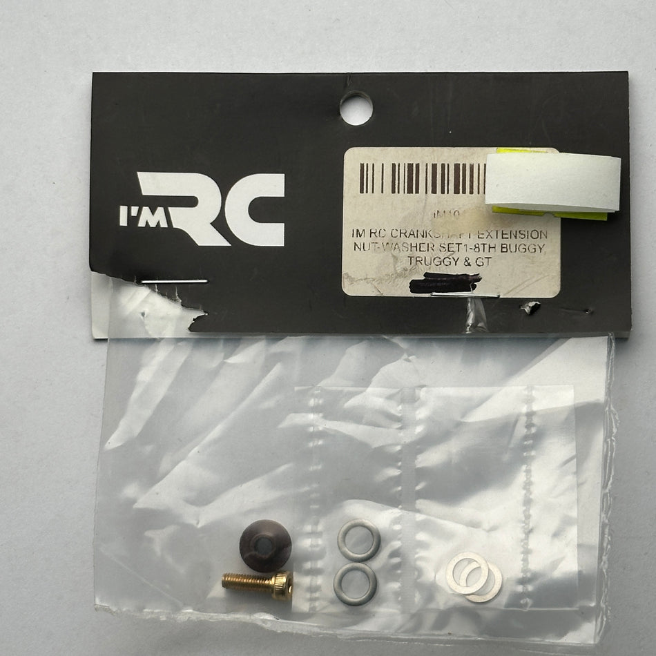 I’m RC iM104 Crankshaft Extention Nut Washer Set 1/8 Nitro Part [Scratch & Dent]