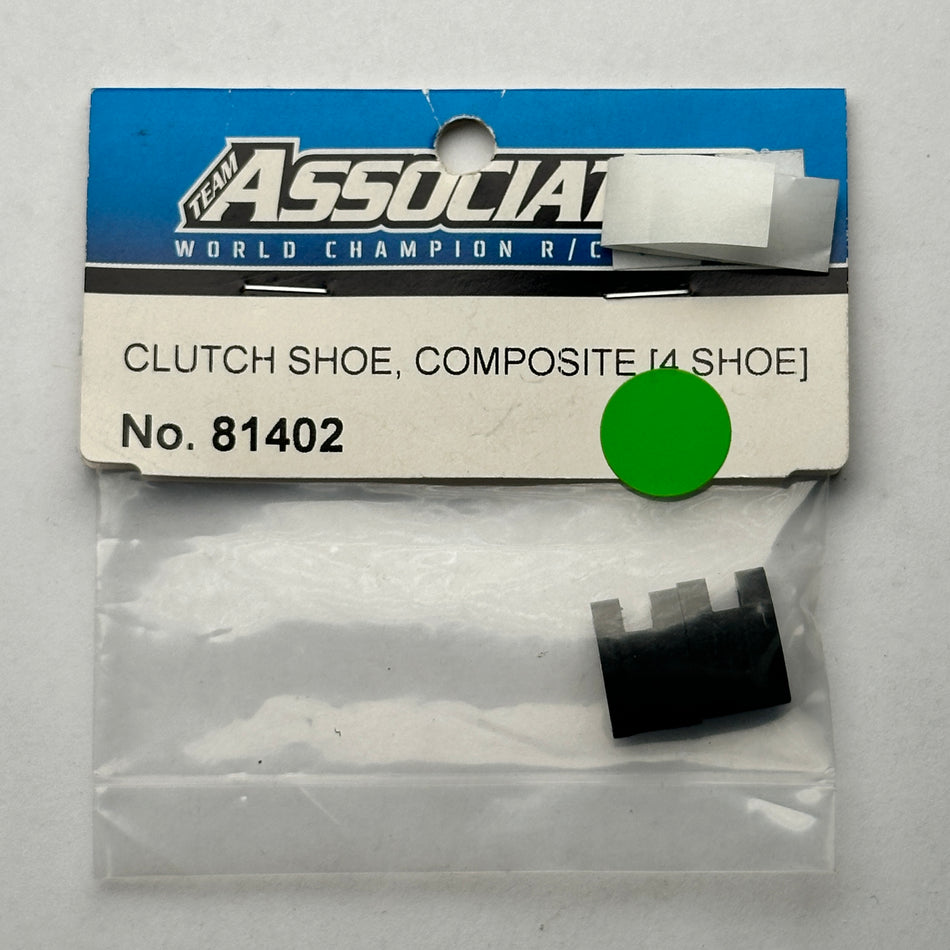 TEAM ASSOCIATED CLUTCH SHOES, HARD, 4-SHOE 81402 Nitro Part [Scratch & Dent]