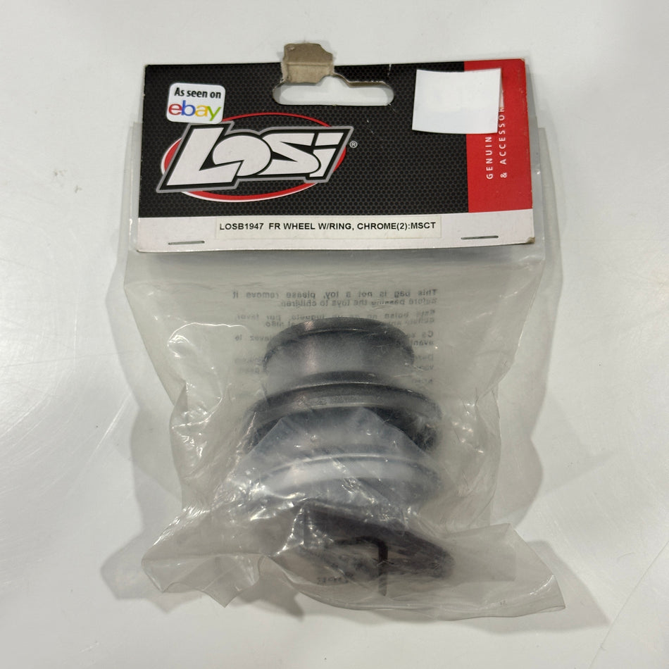 LOSI LOSB1947 Mini SCT FR Wheel W/ Ring Chrome [Clearance Stock]