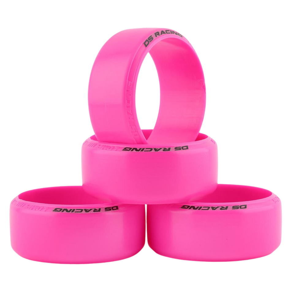 DS Racing 1/10 Competition III LF-3 Drift Tyre Set (Pink) 4pc CS3-LF3PK