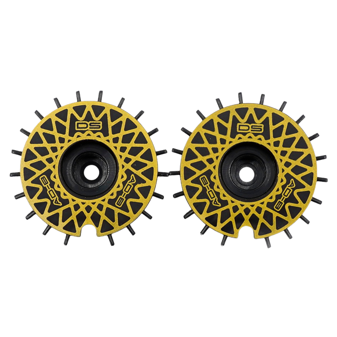 Ds Racing DS Racing AERO DRIFT Flat Black Gold Mesh Wheels 2pcs 1/10 RC Drift AD ...
