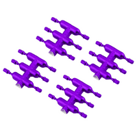 DS Racing Drift Element Scale Lug Nuts (Short/Purple) 24pcs DEN-1PUA