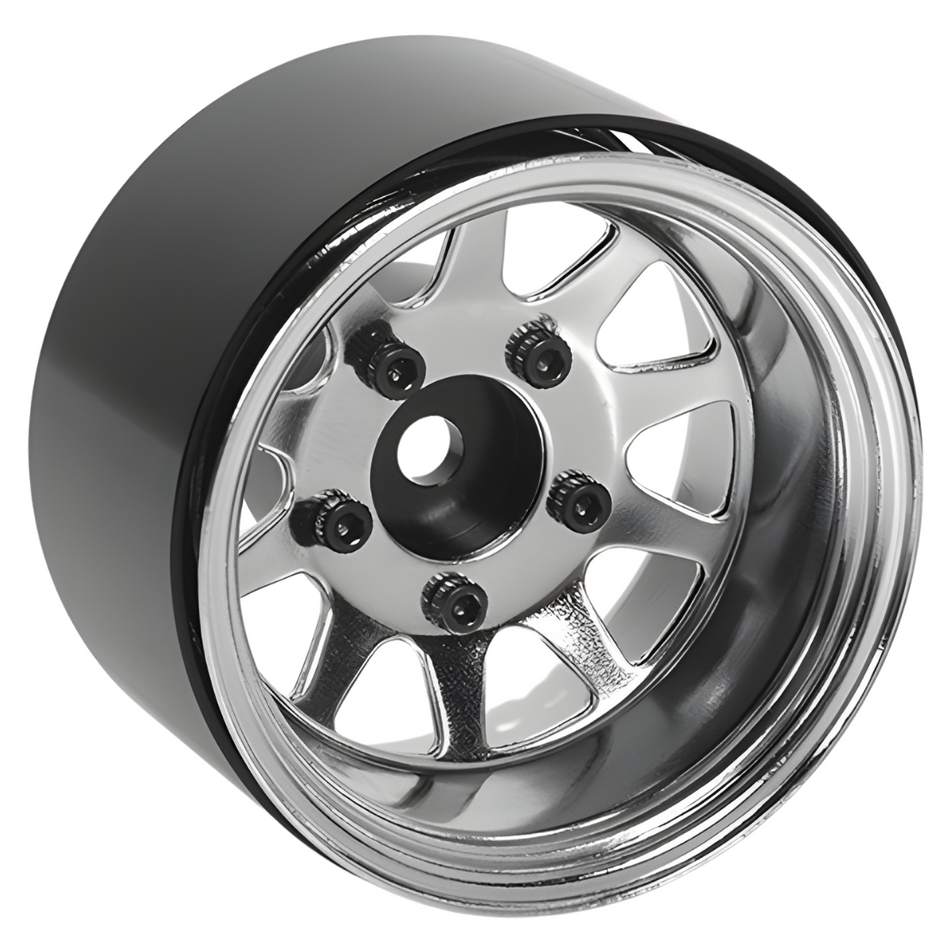RC4WD Deep Dish Wagon 1.55" Stamped Steel Beadlock Wheels (Chrome) Z-W0285