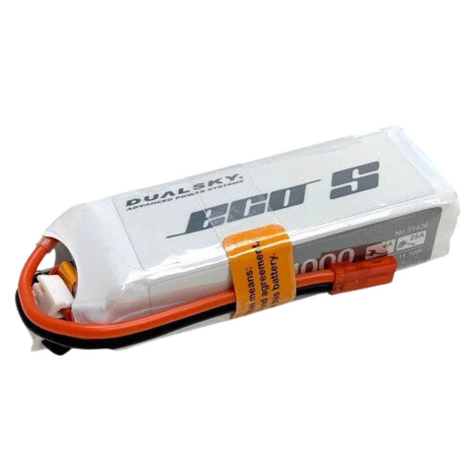 Dualsky Eco-S LiPo Battery 1000mAh 3S 25C JST DSBXP10003ECO