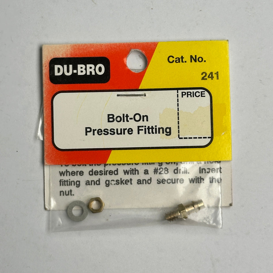 Dubro 241 Bolt-On Pressure Fitting Nitro Part [Scratch & Dent]