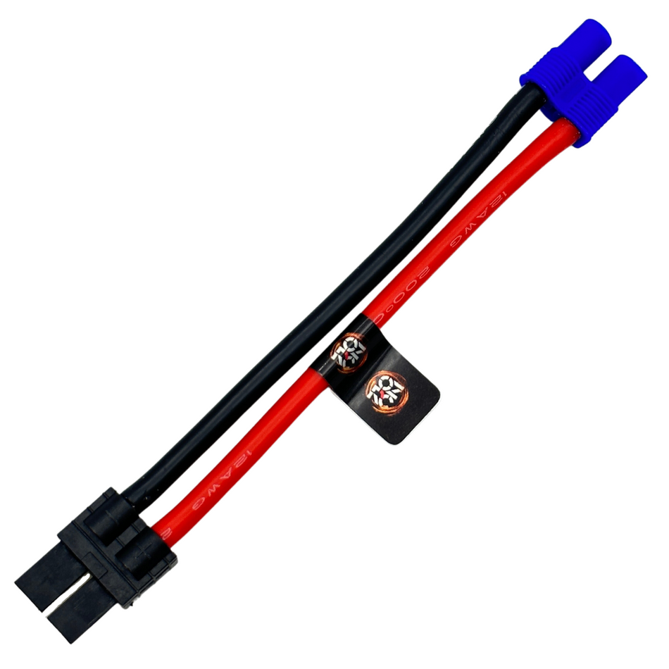 EC3 IC3 Female to Traxxas Style TRX Male Adapter Cable Lead 10cm