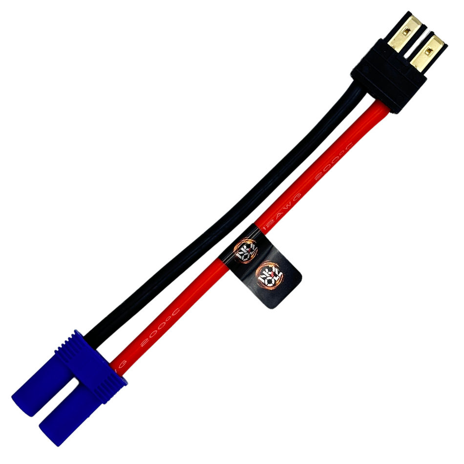 EC5 IC5 Female to Traxxas Style TRX Male Adapter Cable Lead 10cm