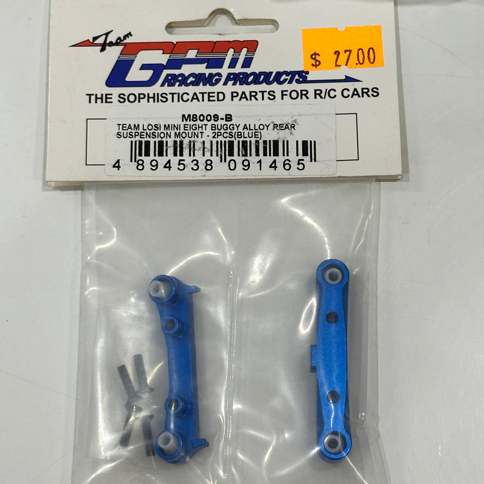 GPM M8009-B Mini 8IGHT Alloy Upgrade Rear Suspension Mount Blue [Scratch & Dent]