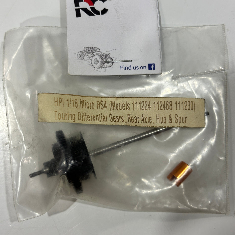 HPI 1/18 Micro RS4 Diff Gears Rear Axle Hub Spur [Scratch & Dent]