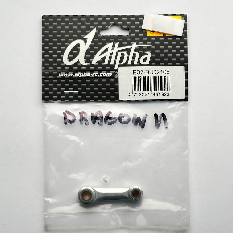 Alpha E02-BU02105 Connecting Rod Dragon II Nitro Part [Scratch & Dent]