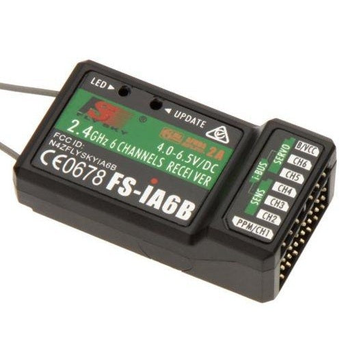 FLYSKY FS-iA6B 2.4GHz 6CH AFHDS 2A Receiver Black FS-IA6B