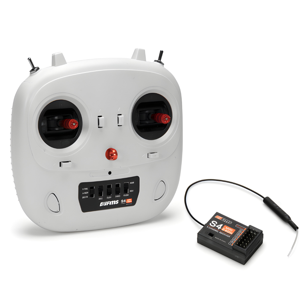 FMS 2.4ghz 4 Channel RC Plane Transmitter & Receiver System Mode 1 FMS ...