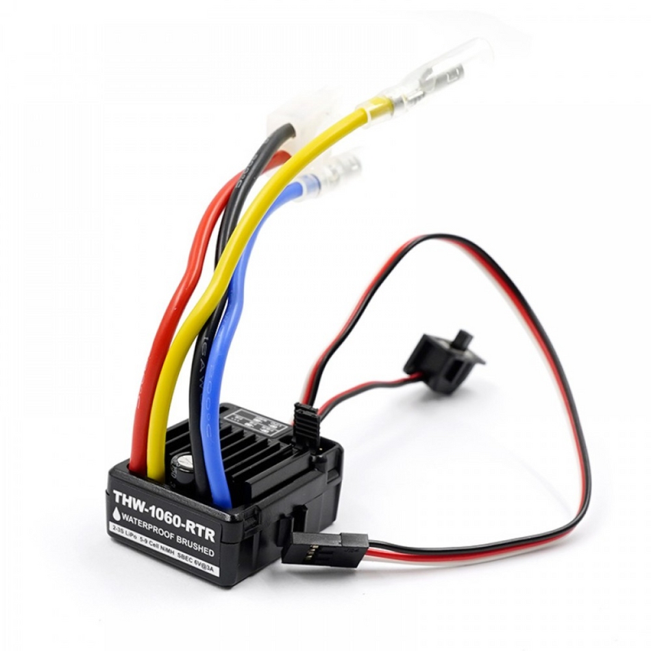 Tamiya THW 1060 Waterproof Brushed 60amps ESC Black for 1/10 RC THW-1060-RTR