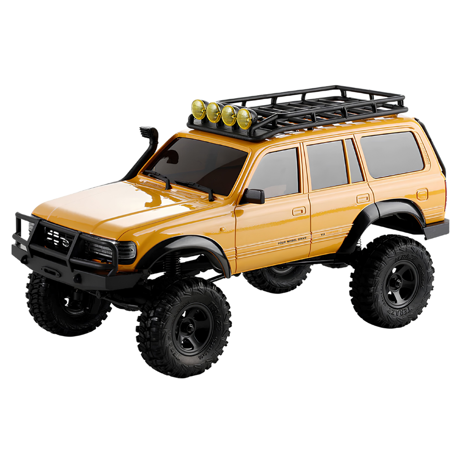 FMS FCX18 LC80 Toyota Land Cruiser 80 V2 1/18 RTR RC Yellow FMS11831RTRYLV2