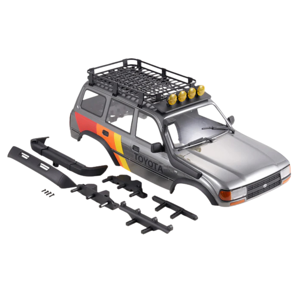 FMS FCX10 Toyota LC80 Car Body Assembly Painted Grey C3687