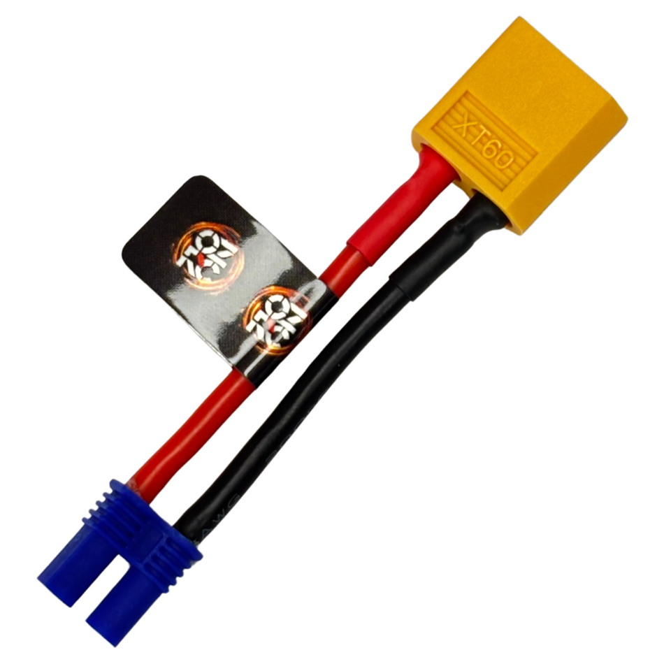 EC2 Female to XT60 Male 5cm 16awg Adapter (C13)