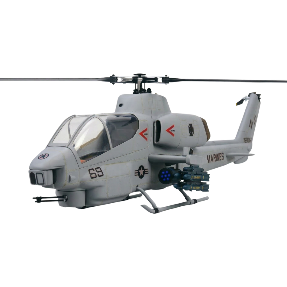 FlishRC Bell AH-1 Cobra 500 Size GPS Scale RTF RC Helicopter Desert FL500V2AH-1-1