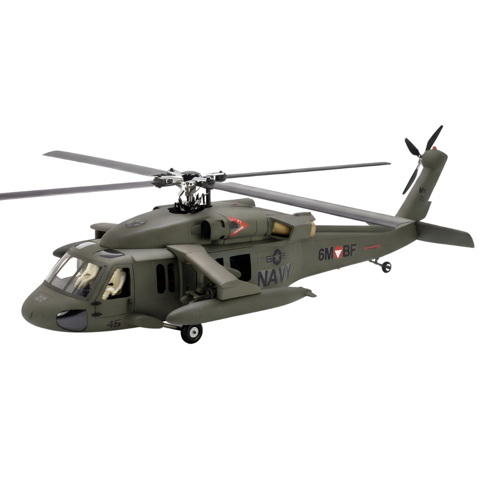 FlishRC UH-60 Black Hawk 500 Size Scale RTF RC Helicopter Olive FL500V2UH-60