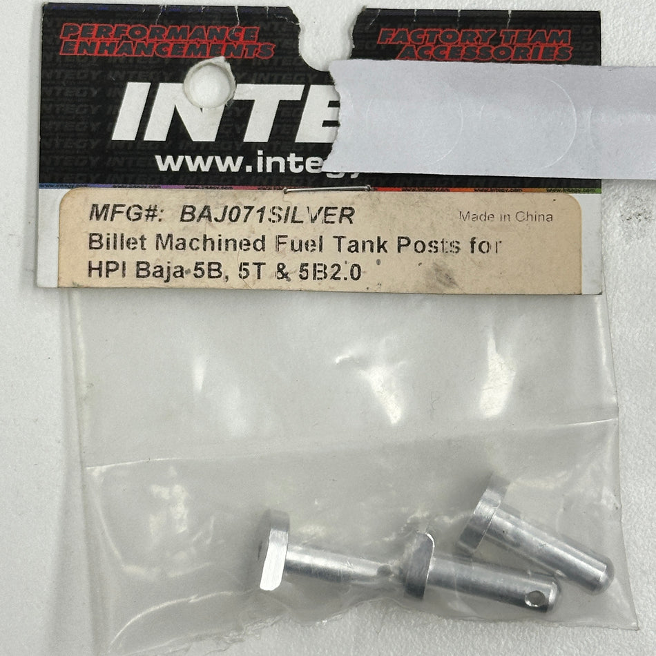 Integy BAJ071SILVER Billet Alloy Fuel Tank Posts Baja 5B 5T [Scratch & Dent]