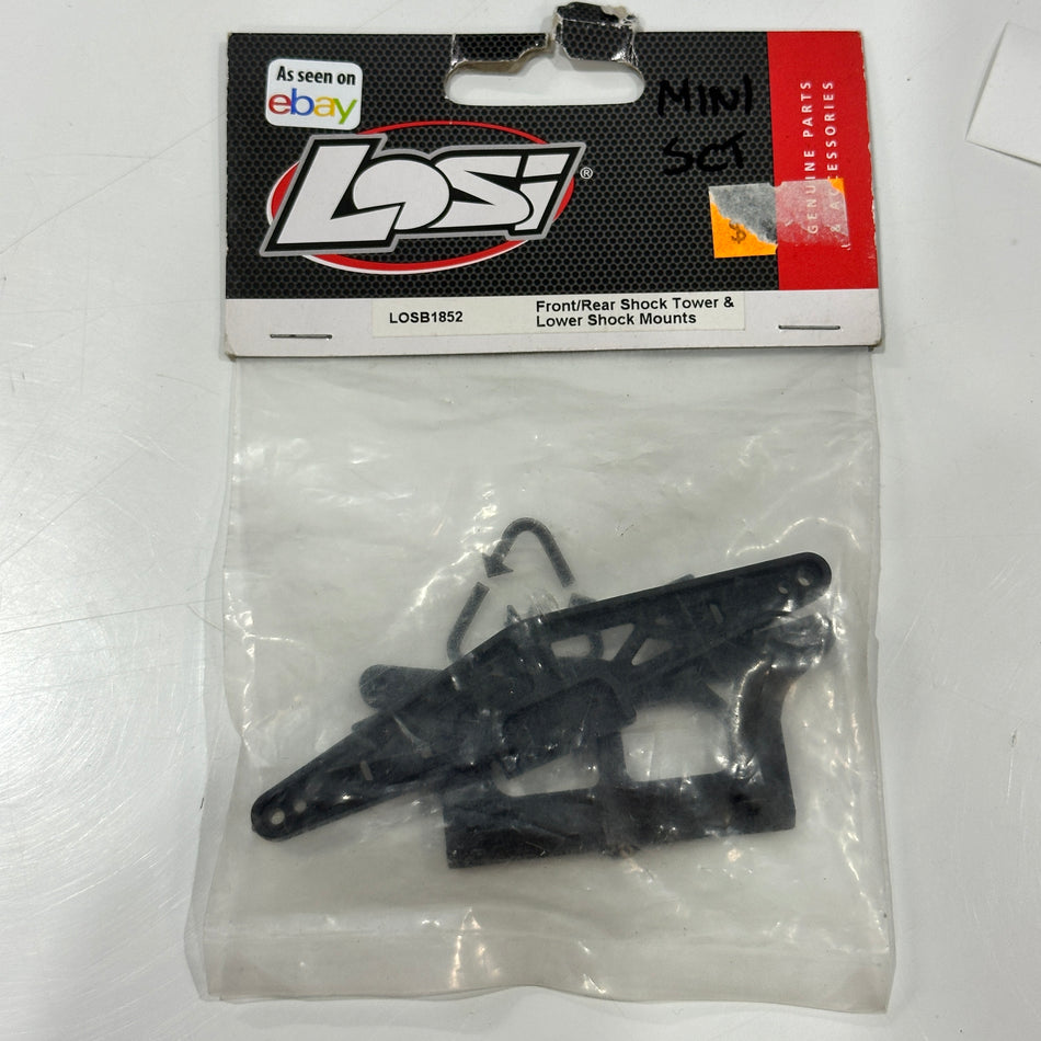 LOSI LOSB1852 Mini SCT Front/Rear Shock Tower & Lower Mount [Clearance Stock]