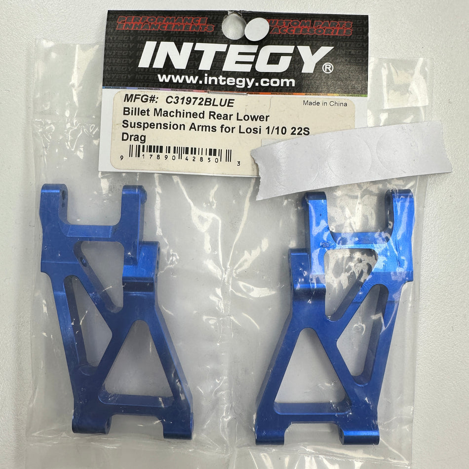 Integy C31972BLUE Losi 22s Rear Lower Suspension Arms [Scratch & Dent]