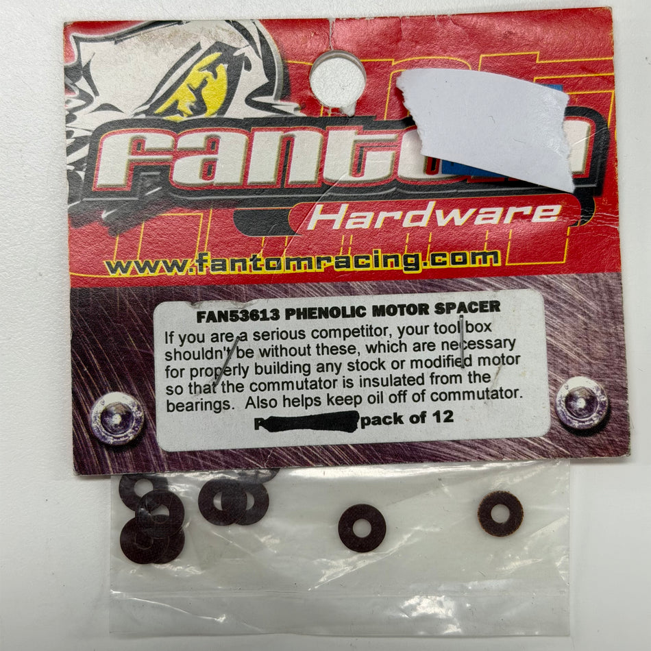 Fantom Racing FAN53613 Phenolic Motor Spacer 12pcs [QT037 Scratch & Dent]