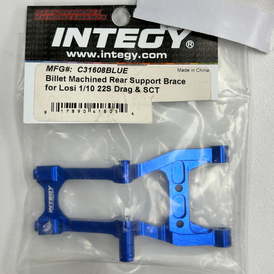 Integy C31608BLUE Losi 22s Billet Support Brace [Scratch & Dent]