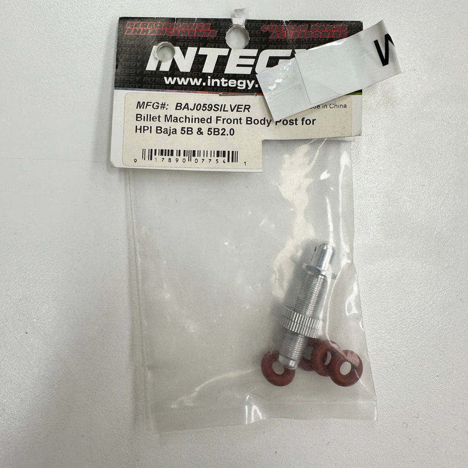Integy BAJ059SILVER Billet Front Body Post Baja 5B [Clearance Stock]