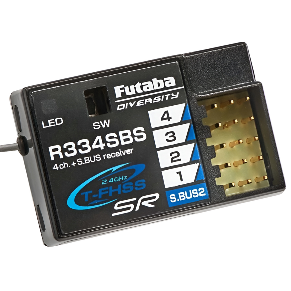 Futaba R334SBS Super Response T-FHSS/S.Bus2 2.4Ghz 4ch Receiver FUTR334SBS