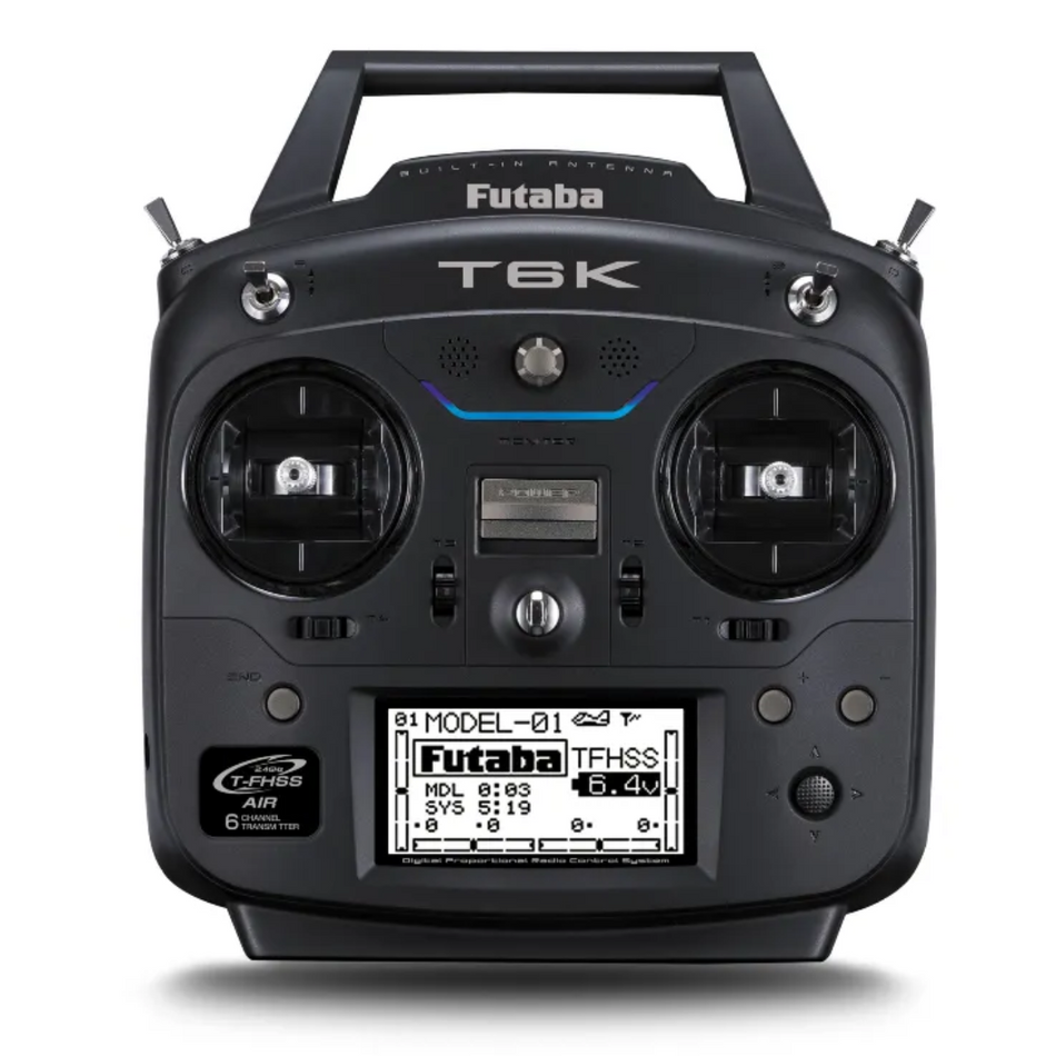 Futaba T6K 2.4Ghz 8ch T-FHSS Transmitter w/ R3006SB Receiver & Battery Mode 2