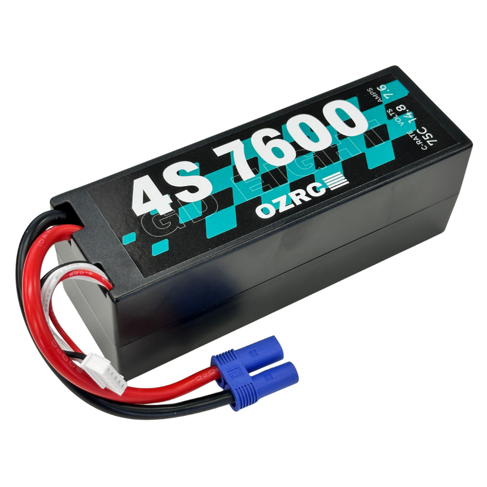 GD EIGHT 7600mAh 4S 14.8v 75C LiPo Tech Battery Gen 2 w/ EC5 Connector
