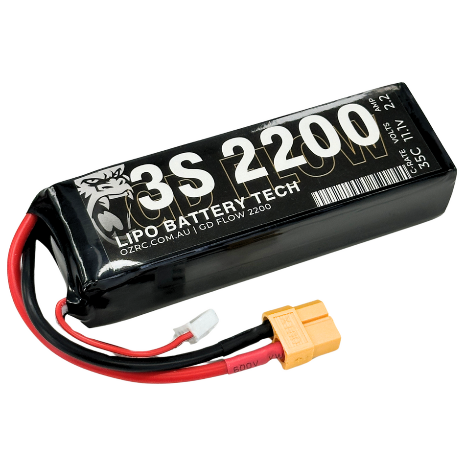 GD Flow 2200mAh 3S 11.1v 35C LiPo Battery w/ XT60 Connector