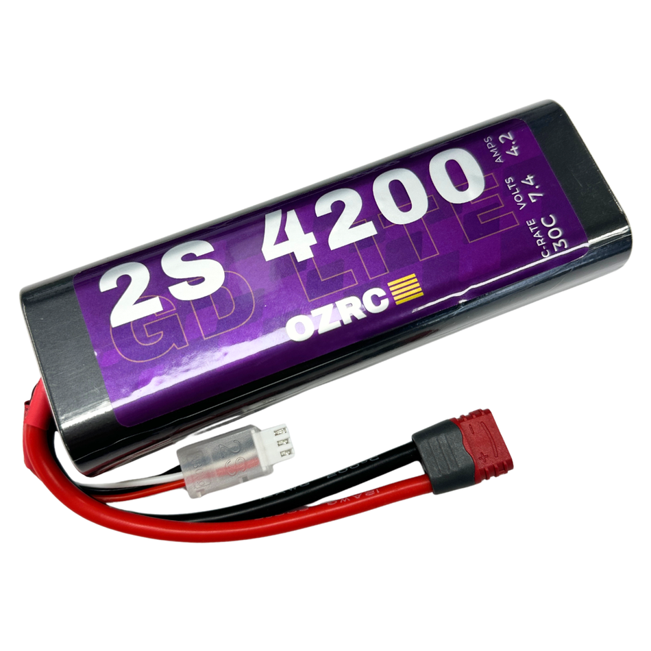 GD Lite 4200mAh 2S 7.4v 30C Stick Pack LiPo Battery w/ Deans T Connector